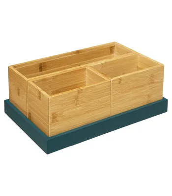 5five Simply Smart organizador baño verde petróleo colección Colors
