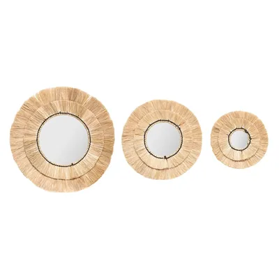 Atmosphera Createur D'Interieur espejo Raphia Alba