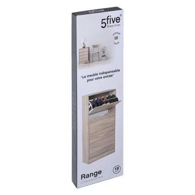 5five Simply Smart Zapatero Drawy 3 cajones blanco 119 cm – foto 3