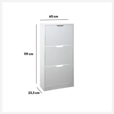 5five Simply Smart Zapatero Drawy 3 cajones blanco 119 cm – foto 6
