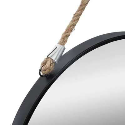Atmosphera Createur D'Interieur Espejo colgante redondo negro 55 cm – foto 2