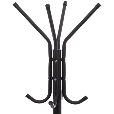 ID Space Basic & Co Perchero de pie con 8 colgadores negro 172x48cm – foto 4