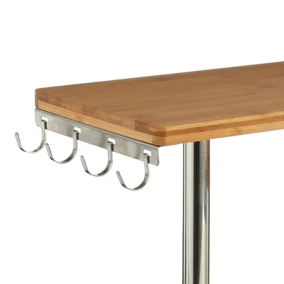 5five Simply Smart Estantería de esquina bambú y acero 39 cm – foto 5