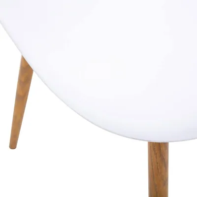 Atmosphera Createur D'Interieur Silla imitación roble Taho blanca – foto 4