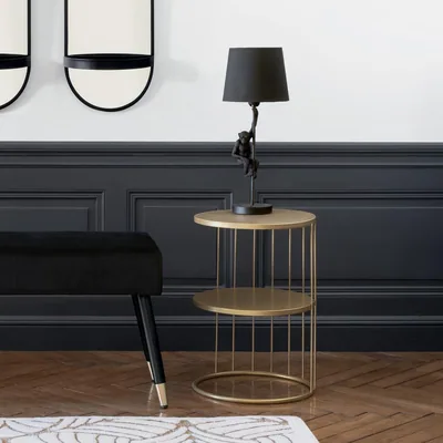 Atmosphera Createur D'Interieur Mesa auxiliar Kobu gold 52 cm – foto 3