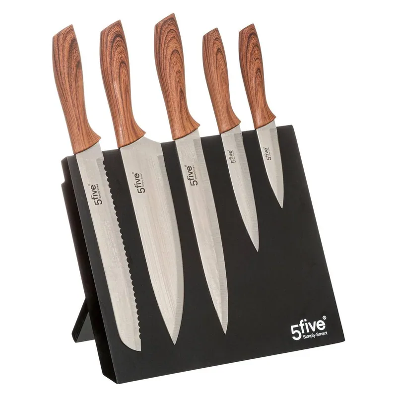 SG Secret de Gourmet 5Five bloque magnético con 5 cuchillos negro