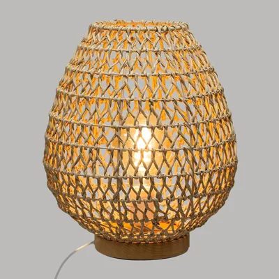 Atmosphera Createur D'Interieur Lámpara mesilla metal y papel beige – foto 6
