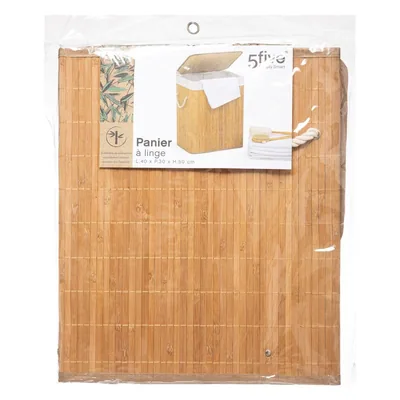 5five Simply Smart Cesta para colada de bambú natural – foto 3