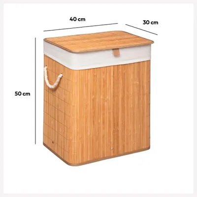 5five Simply Smart Cesta para colada de bambú natural – foto 6