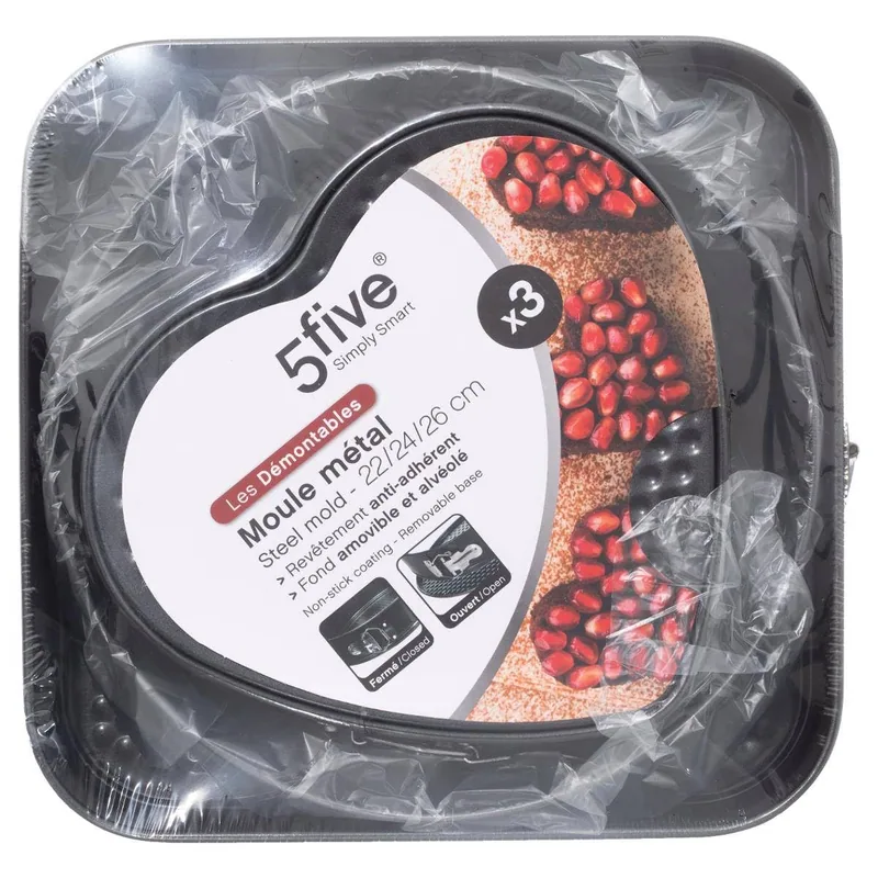 5five Simply Smart Juego de 3 moldes desmontables surtidos