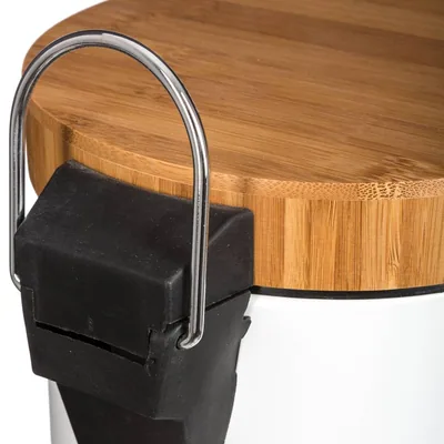 5five Simply Smart Papelera metálica de bambú Naturéo 3 l – foto 4