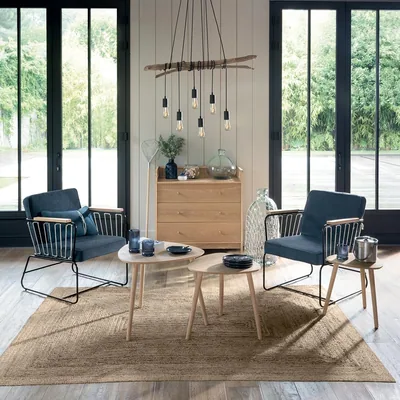 Atmosphera Createur D'Interieur Juego 3 mesas centro madera Mileo – foto 3