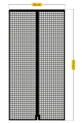 Schellenberg 50642 mosquitera magnética para puertas antracita 90x210 cm – foto 6
