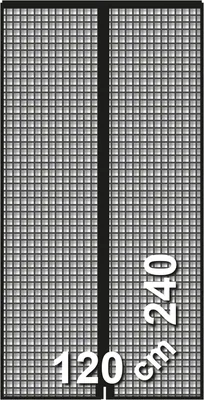 Schellenberg 50643 mosquitera magnética para puertas antracita 120x240 cm – foto 5