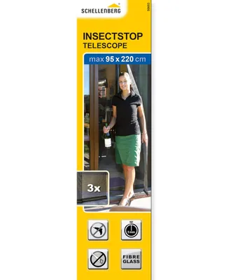 Schellenberg 50653 mosquitera para balcón y terraza negra 95x220 cm