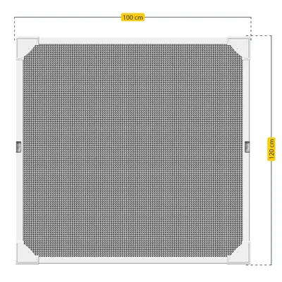 Schellenberg 50746 mosquitera magnética para ventana blanca 100x120 cm – foto 7