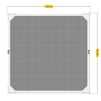 Schellenberg 50747 mosquitera magnética para ventana blanca 120x120 cm – foto 6