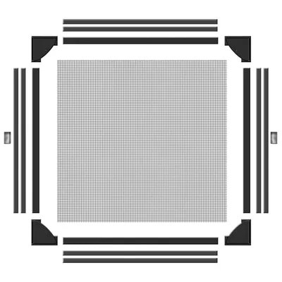Schellenberg 50748 mosquitera magnética para ventana antracita 100x120 cm – foto 5