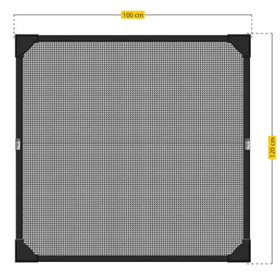 Schellenberg 50748 mosquitera magnética para ventana antracita 100x120 cm – foto 6