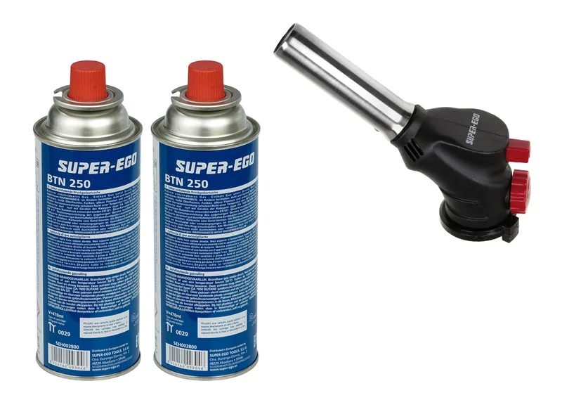 super-ego Set soplete Multifire con 2 cartuchos BTN 250