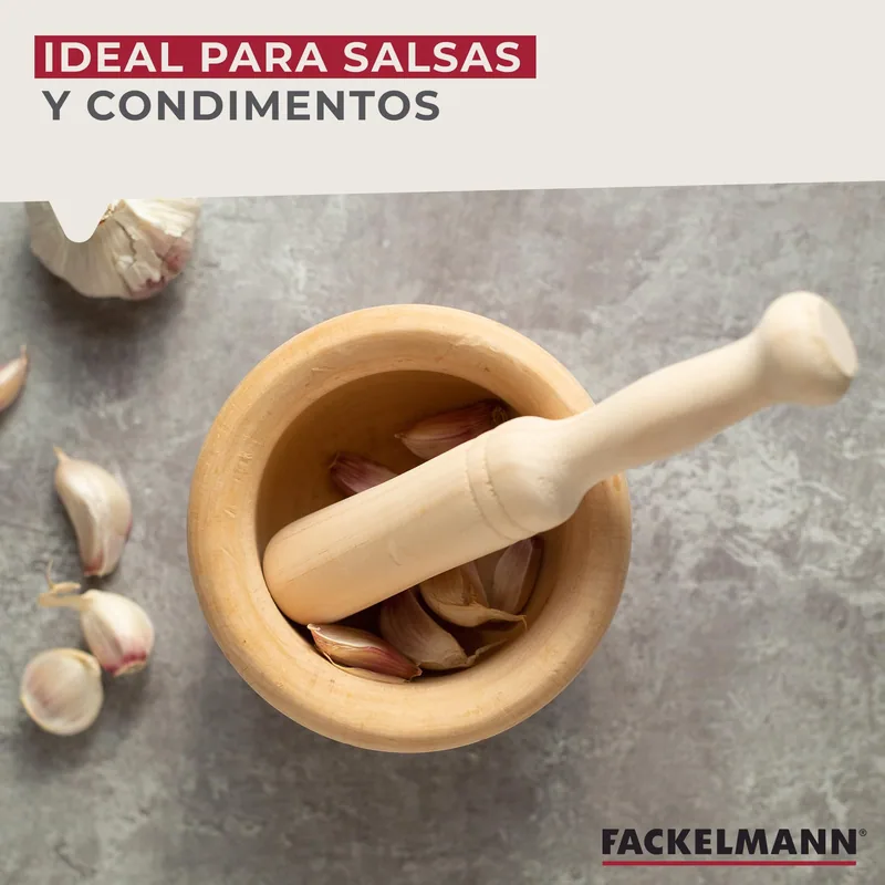 Fackelmann Mortero de Cocina para Triturar Especias - 1 unidad