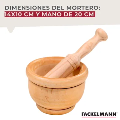 Fackelmann Mortero de Cocina para Triturar Especias - 1 unidad – foto 7