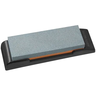 Nirosta piedra para afilar cuchillos gris y naranja, 19x6x3 cm