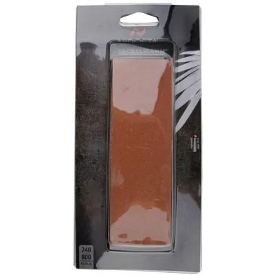 Nirosta Piedra para afilar cuchillos gris y naranja, 19x6x3 cm – foto 5