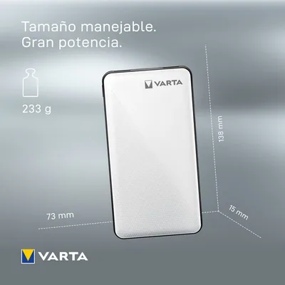 Varta Power Bank Energy 10000 mAh USB-A y USB-C blanco – foto 2