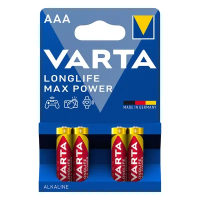 Varta Longlife Max Power 4 pilas alcalinas AAA LR03 1,5 V (pack de 10)