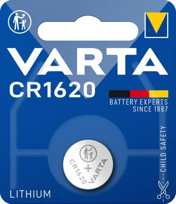 Varta Electronics pila de botón de litio CR1620 3 V (pack de 10)