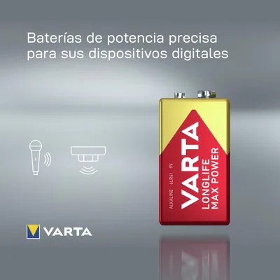 Varta Longlife Max Power pila alcalina 9V – foto 4