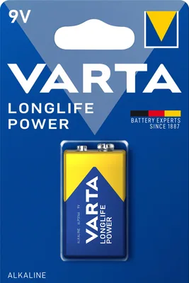 Varta 6LR61 Alkaline E-Block pila 9V 500mAh – foto 3