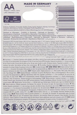 Varta 4906121436 pilas High Energy azul – foto 2