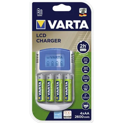 Varta LCD Charger cargador de pilas con 4 pilas AA 2600mAh – foto 2