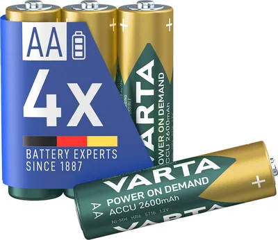 Varta Recharge Accu Power 4 pilas AA recargables 2600 mAh