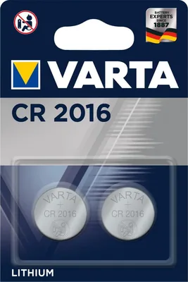 Varta 2 pilas de botón de litio CR2016 3 V – Electricidad e iluminación