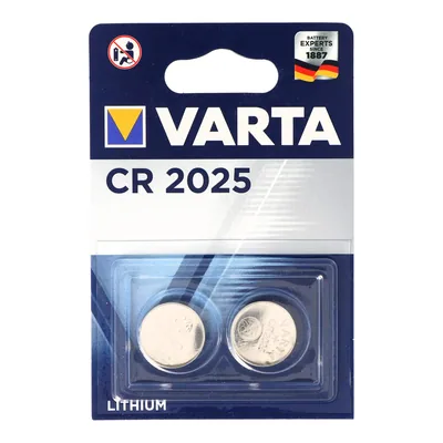 Varta Electronics 2 pilas de botón de litio CR2025 3 V (pack de 10)
