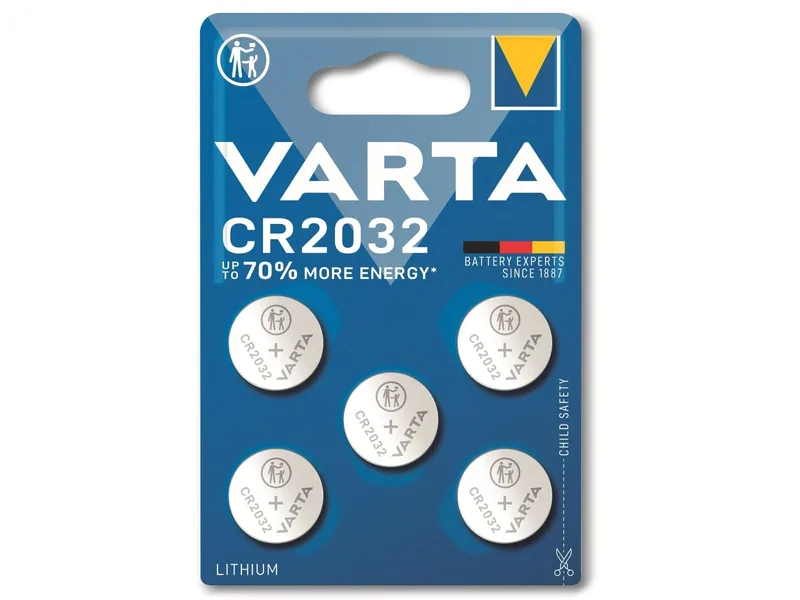 Varta 6032101401 Electronic 5 pilas de botón CR2032