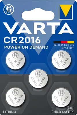 Varta Electronics 5 pilas de botón de litio CR2016 3 V (pack de 10)