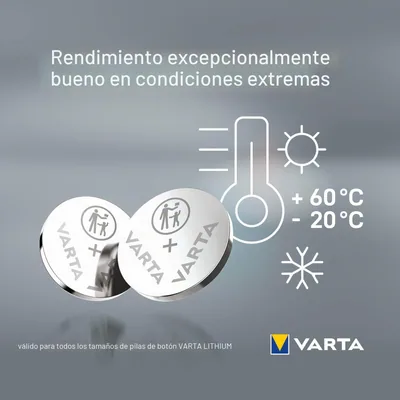 Varta Electronics 5 pilas de botón de litio CR2016 3 V – foto 4