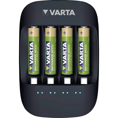 Varta Eco Charger cargador de pilas AA/AAA con 4 pilas AAA 800mAh
