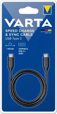 Varta Speed Charge & Sync Cable USB-C a USB-C 1 m – foto 4