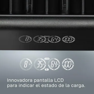 Varta LCD Universal Charger+ cargador de pilas AA/AAA/C/D/9V y USB – foto 9