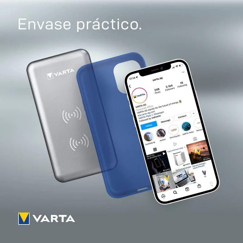 Varta Fast Wireless Charger 10 W compatible con Qi