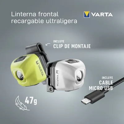 Varta Outdoor Sports Ultralight H30R linterna frontal LED recargable – foto 6