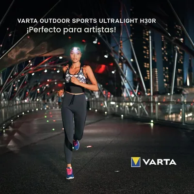 Varta Outdoor Sports Ultralight H30R linterna frontal LED recargable – foto 3