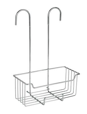 Wenko Milo cesto de acero inoxidable para ducha 25x36x14 cm