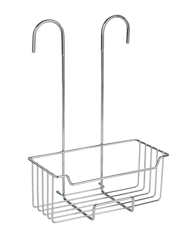 Wenko Milo cesto de acero inoxidable para ducha 25x36x14 cm