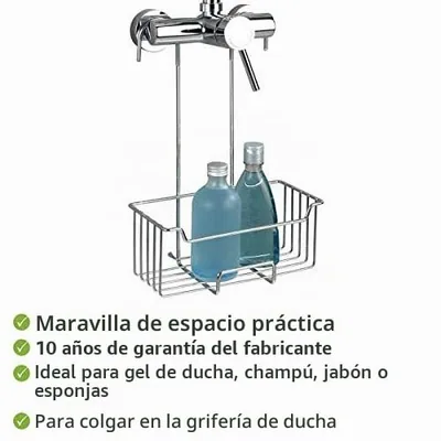 Wenko Milo cesto de acero inoxidable para ducha 25x36x14 cm – foto 3